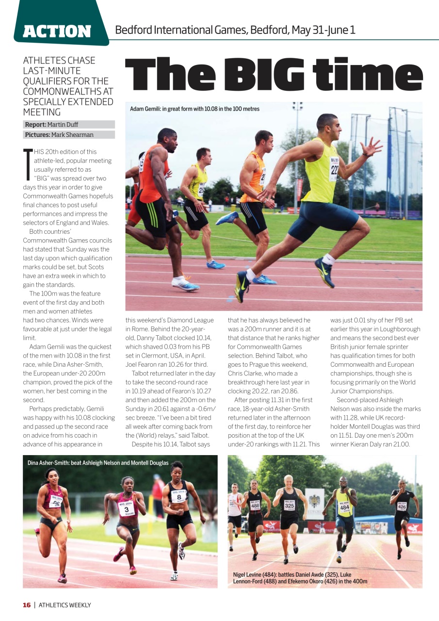 AW – Athletics Weekly Magazine Preview Pages