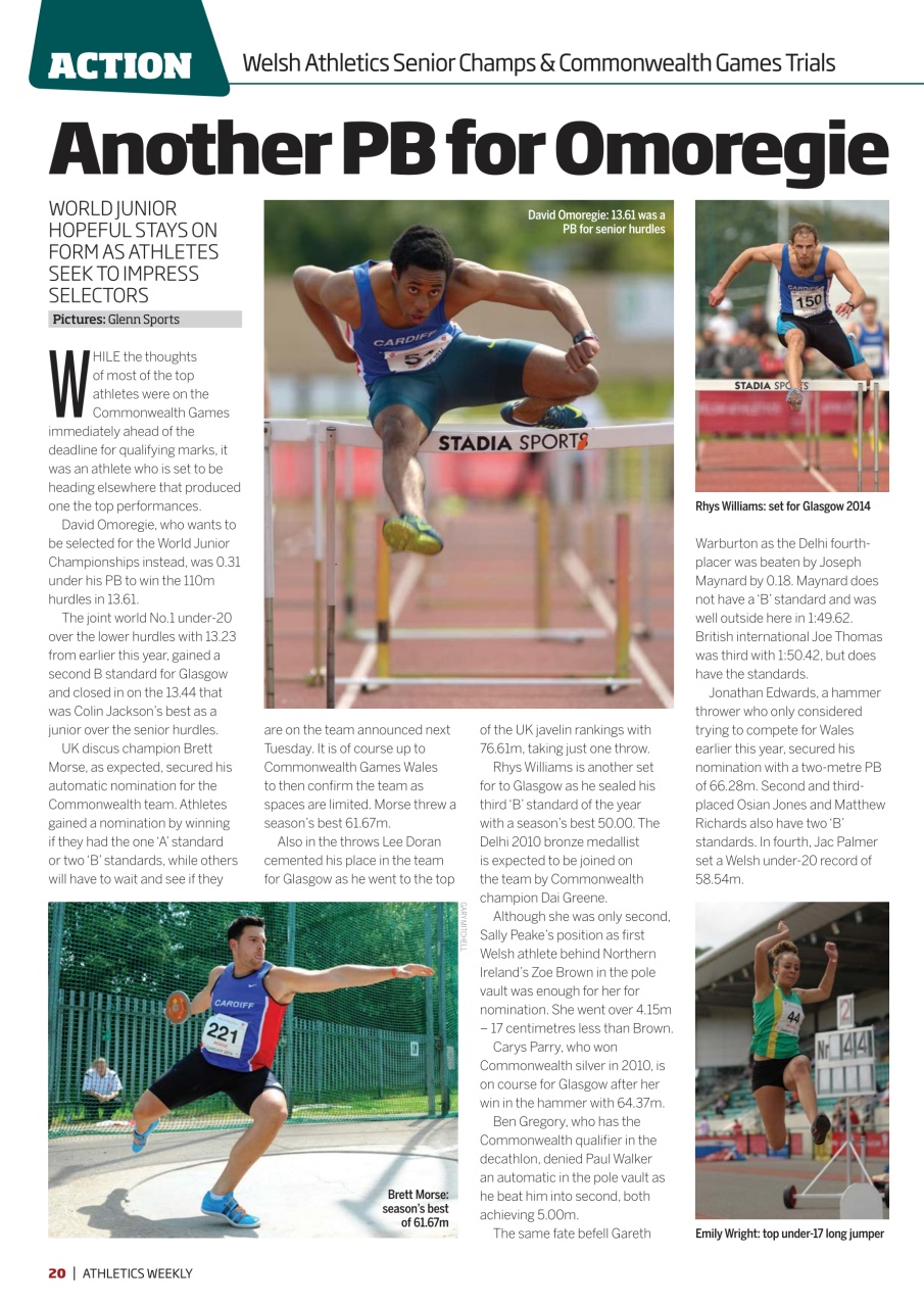 AW – Athletics Weekly Magazine Preview Pages