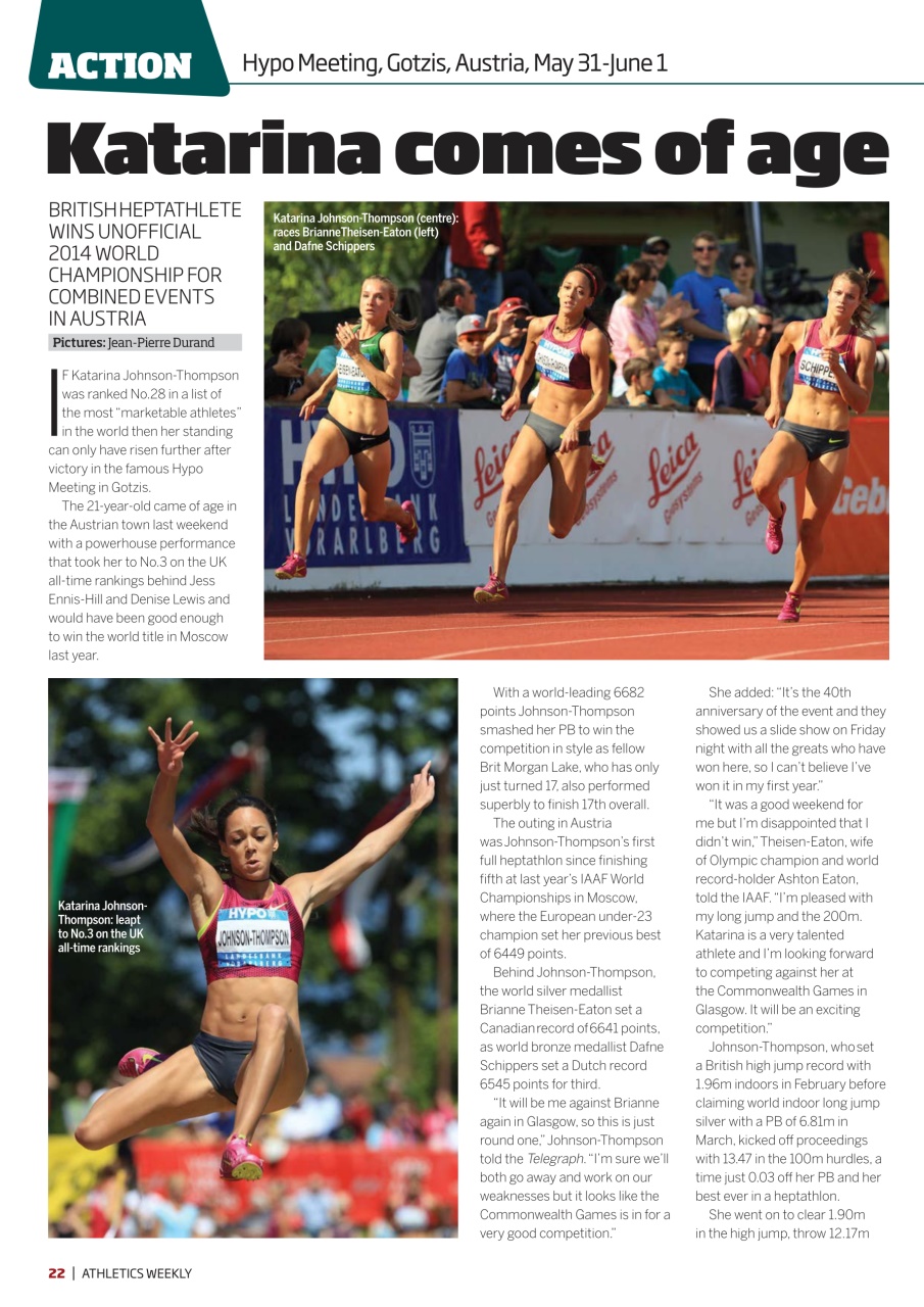 AW – Athletics Weekly Magazine Preview Pages