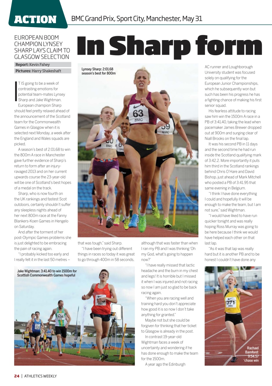 AW – Athletics Weekly Magazine Preview Pages