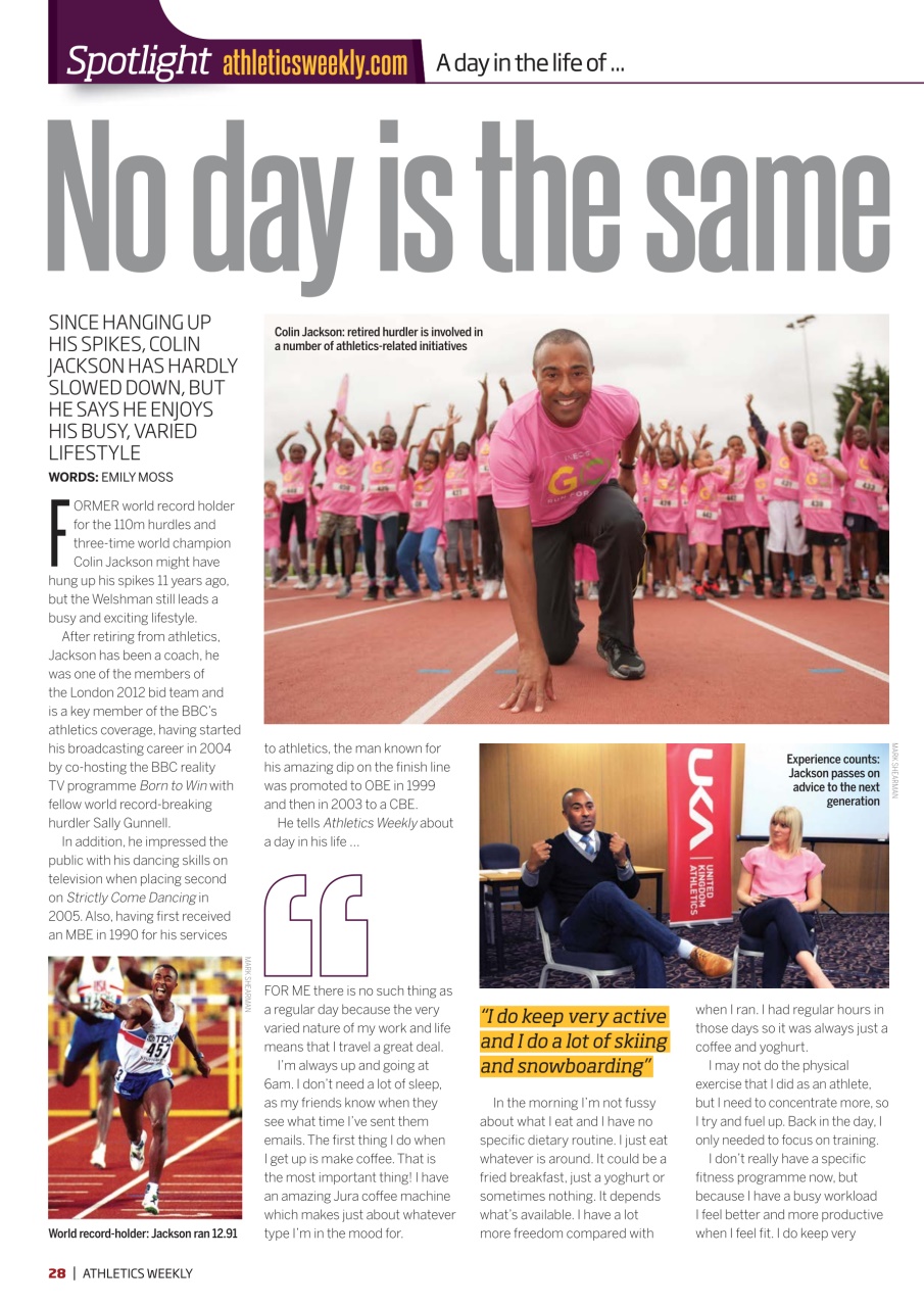 AW – Athletics Weekly Magazine Preview Pages