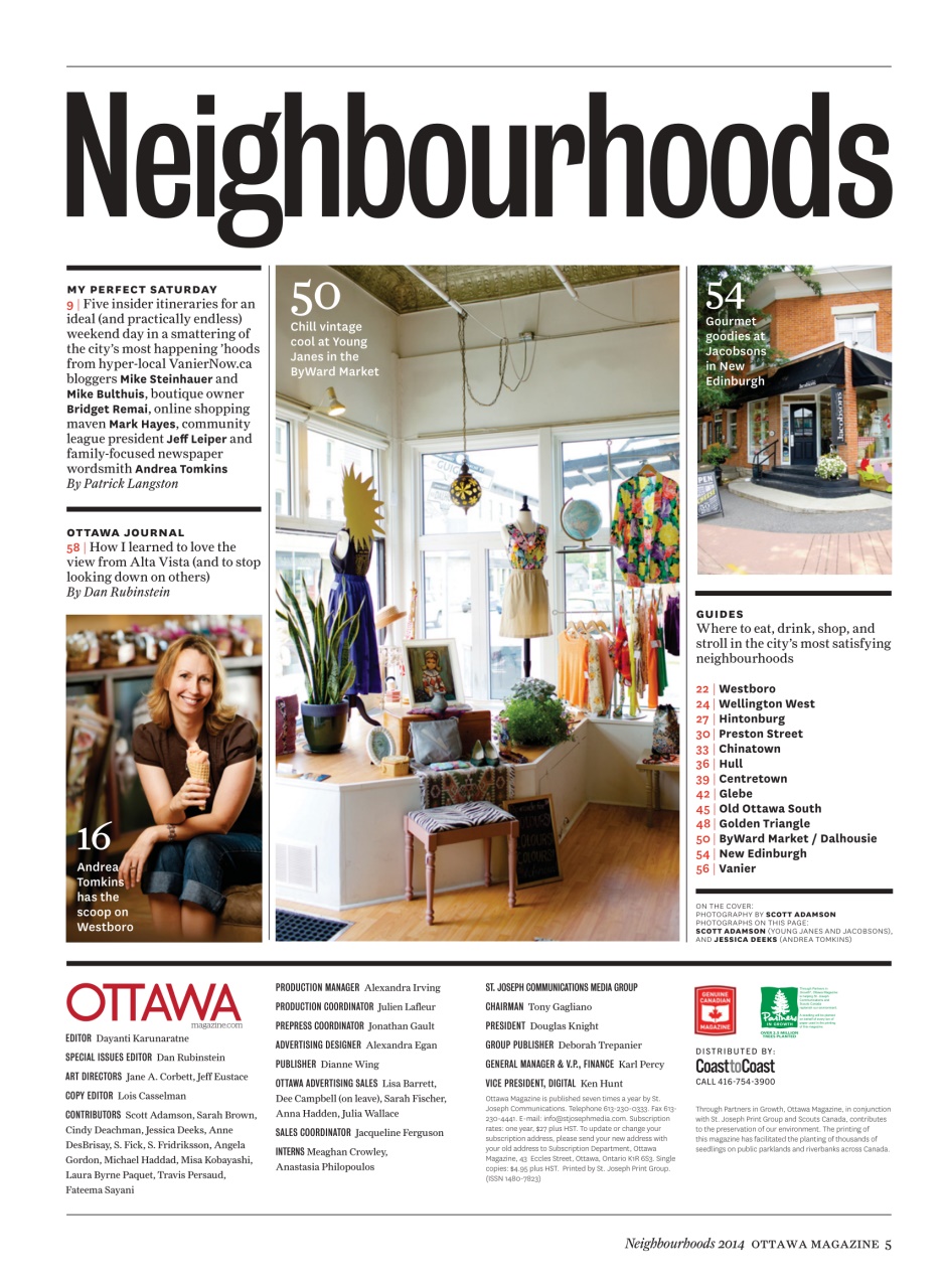 Ottawa Magazine Preview Pages