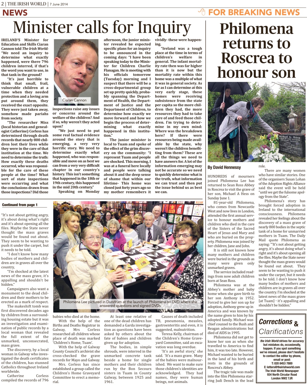 Irish World Preview Pages