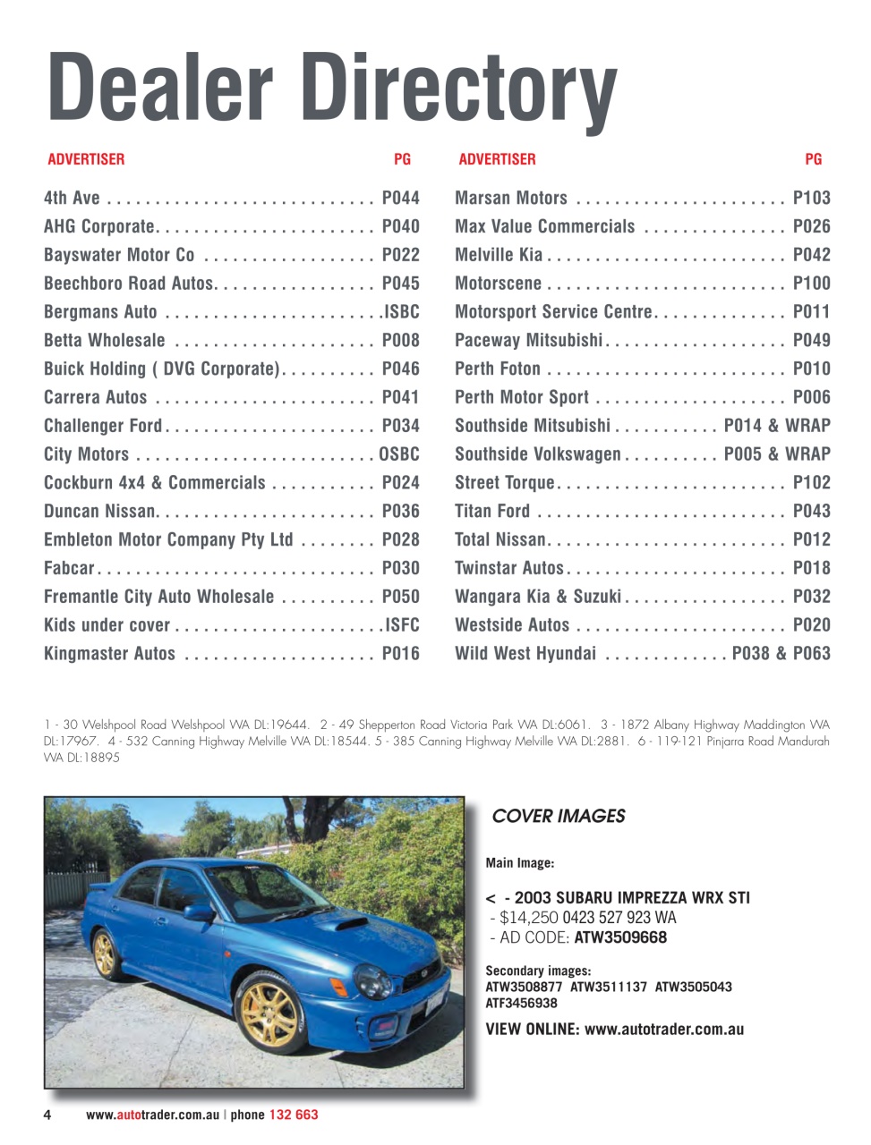 AutoTrader Preview Pages