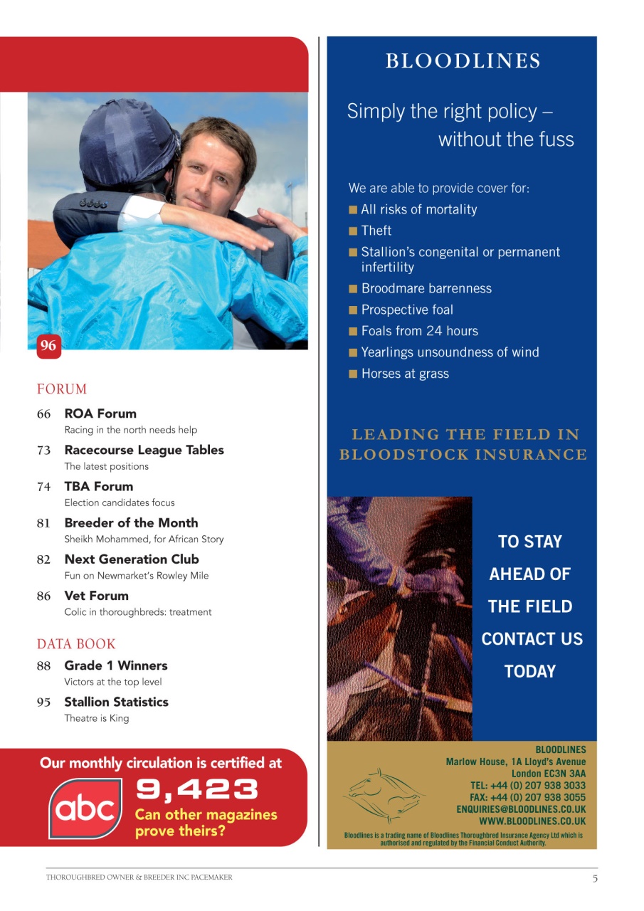 The Owner Breeder Preview Pages