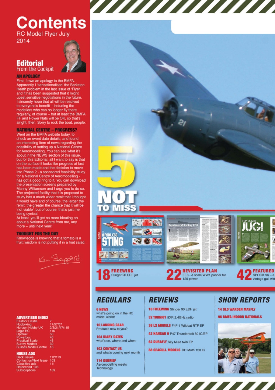 Radio Control Model Flyer Preview Pages