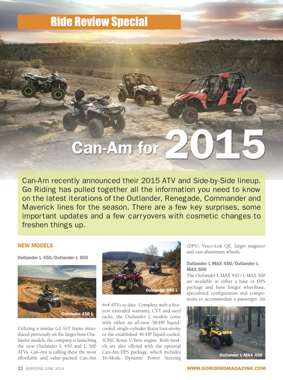 Go Riding ATVing Magazine Preview Pages