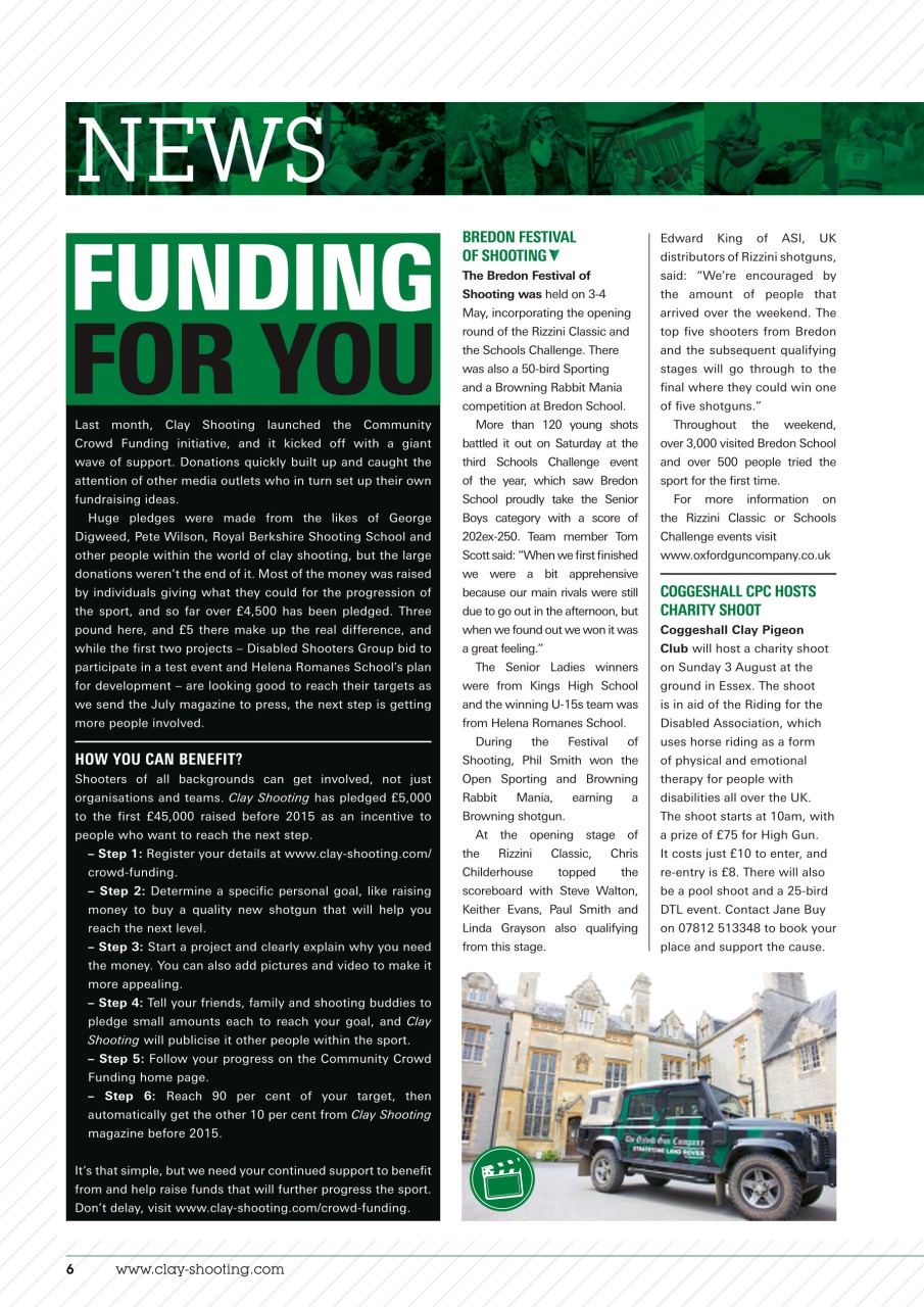 Clay Shooting Preview Pages