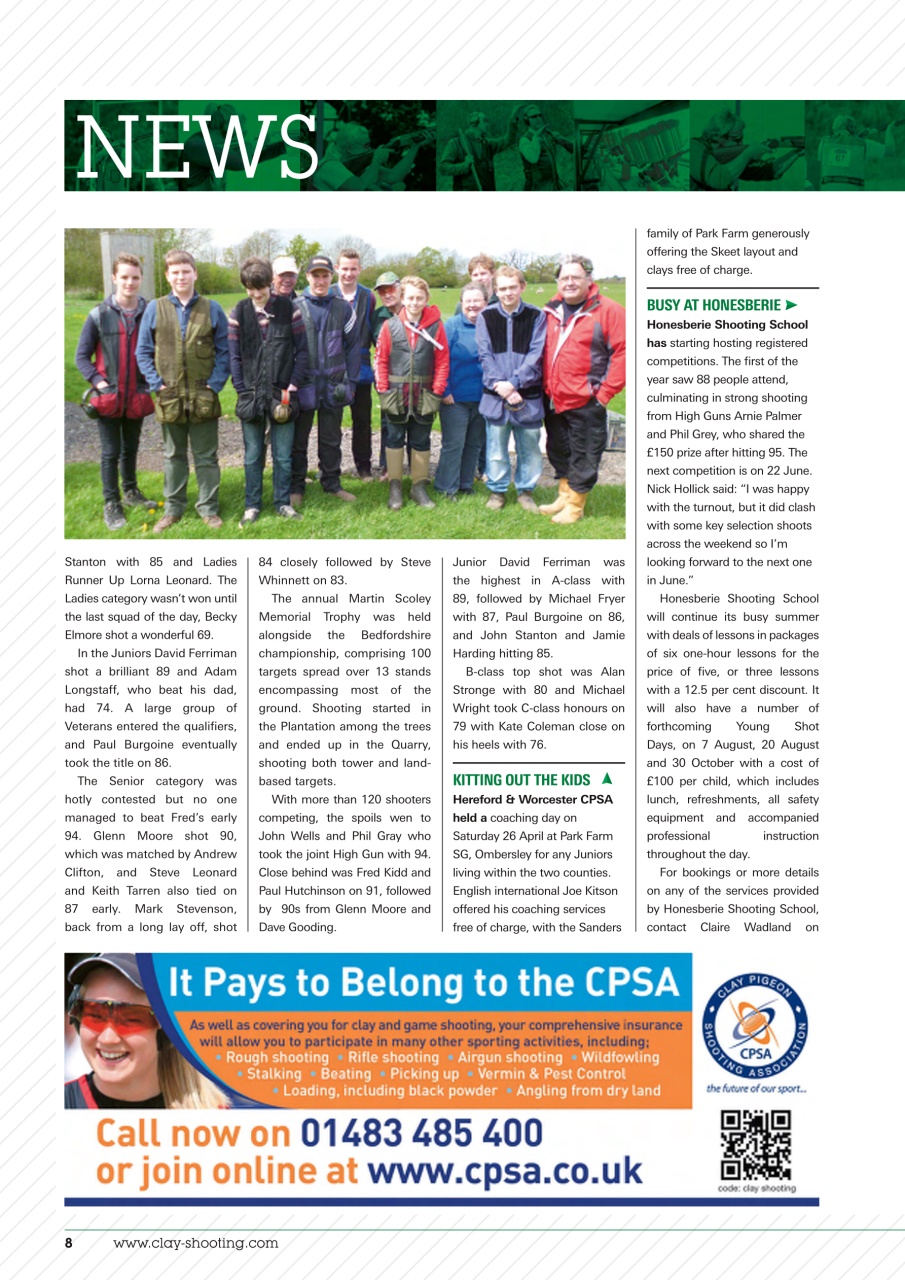 Clay Shooting Preview Pages