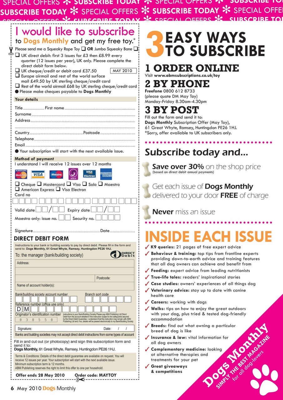 Dogs Monthly Preview Pages