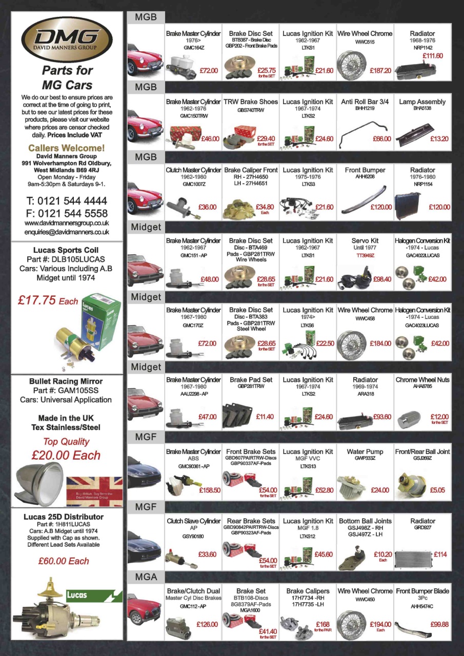 MG Enthusiast Preview Pages