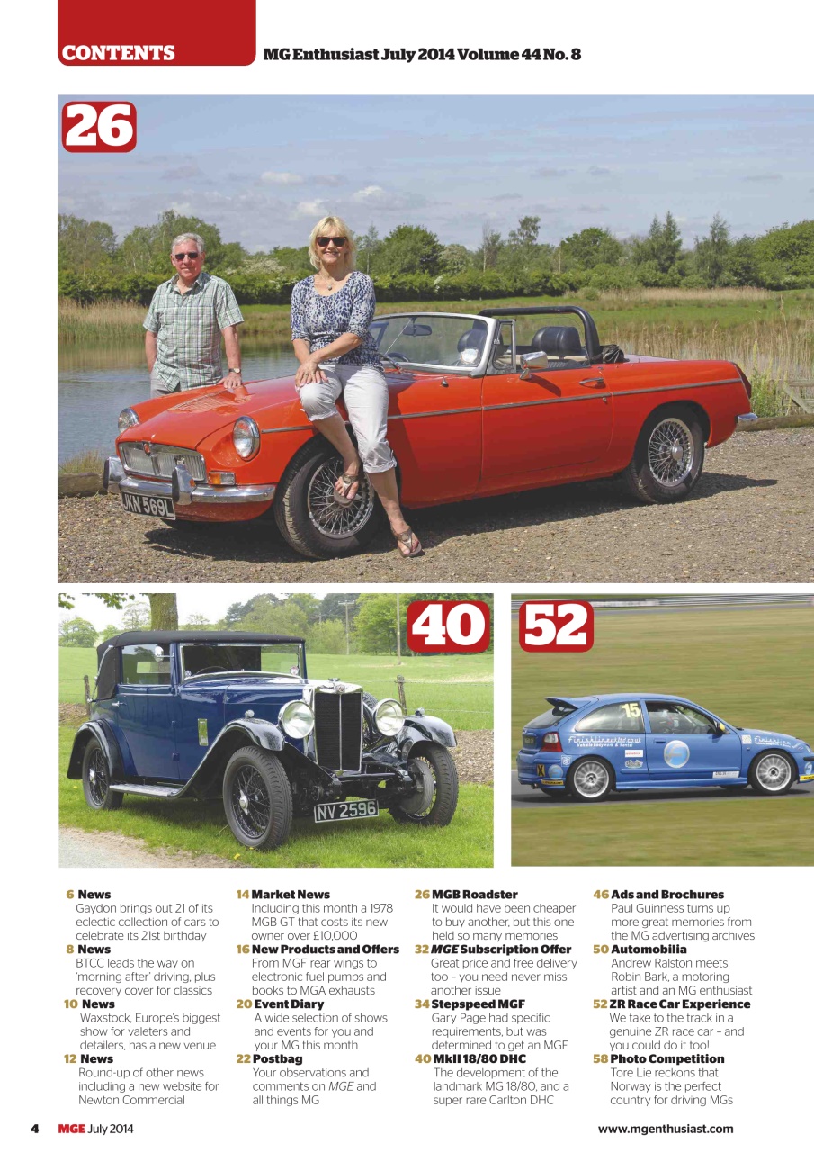 MG Enthusiast Preview Pages