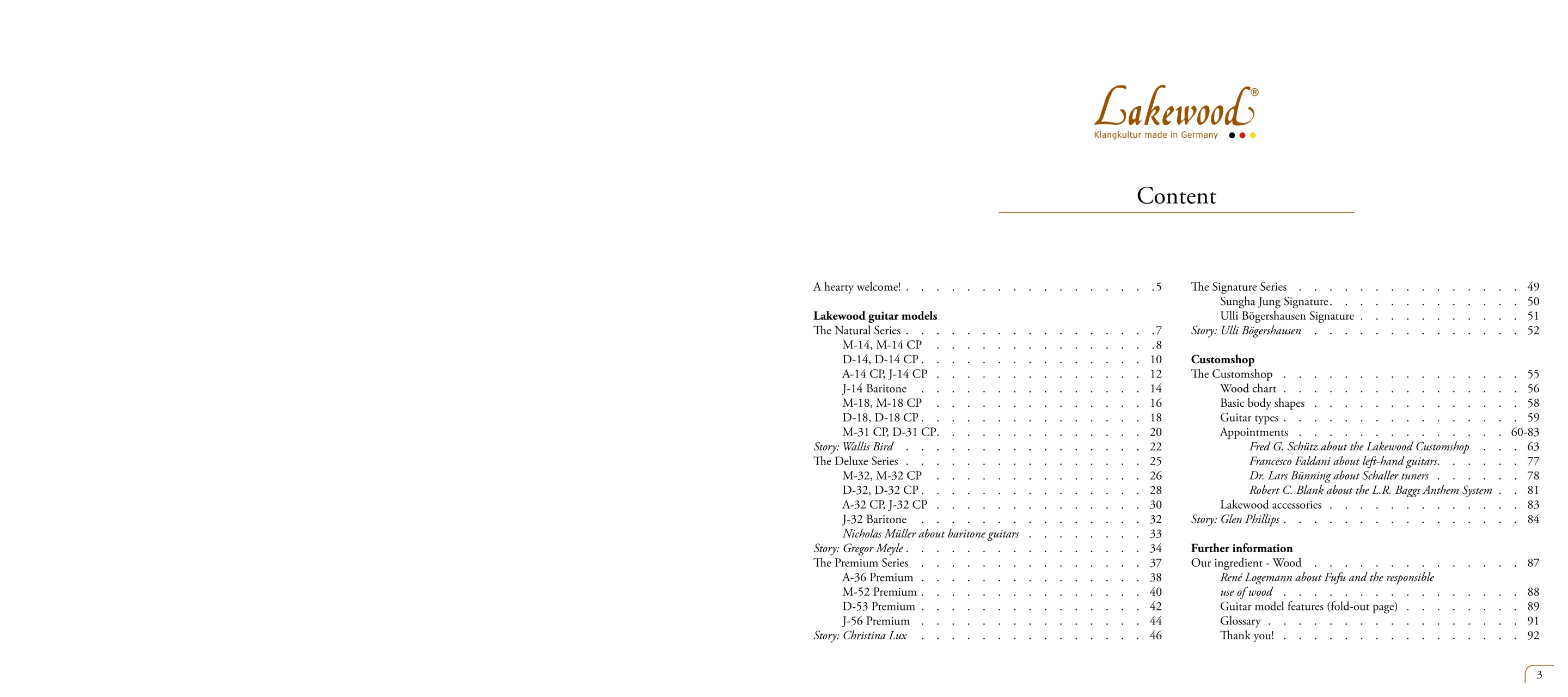 Acoustic Preview Pages