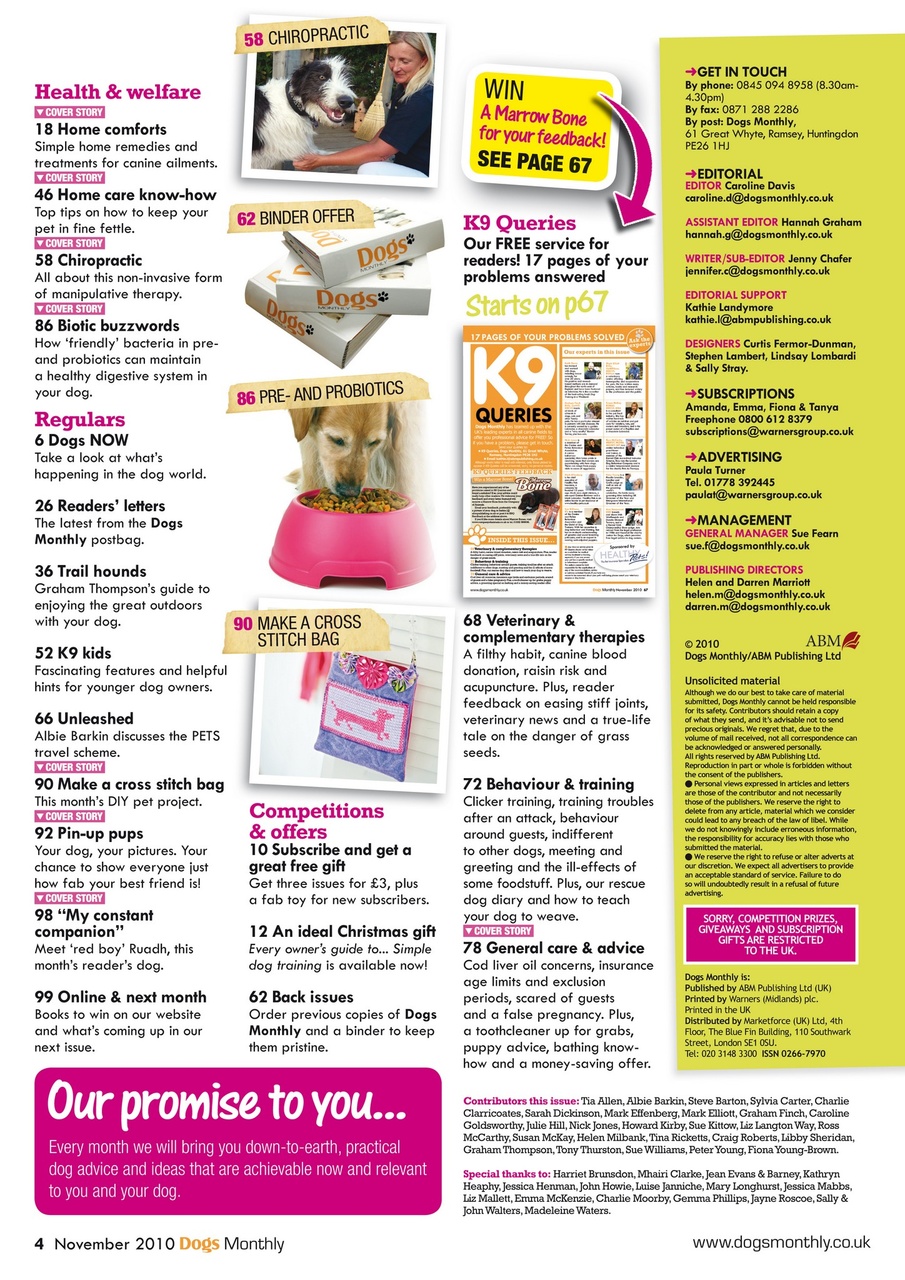 Dogs Monthly Preview Pages