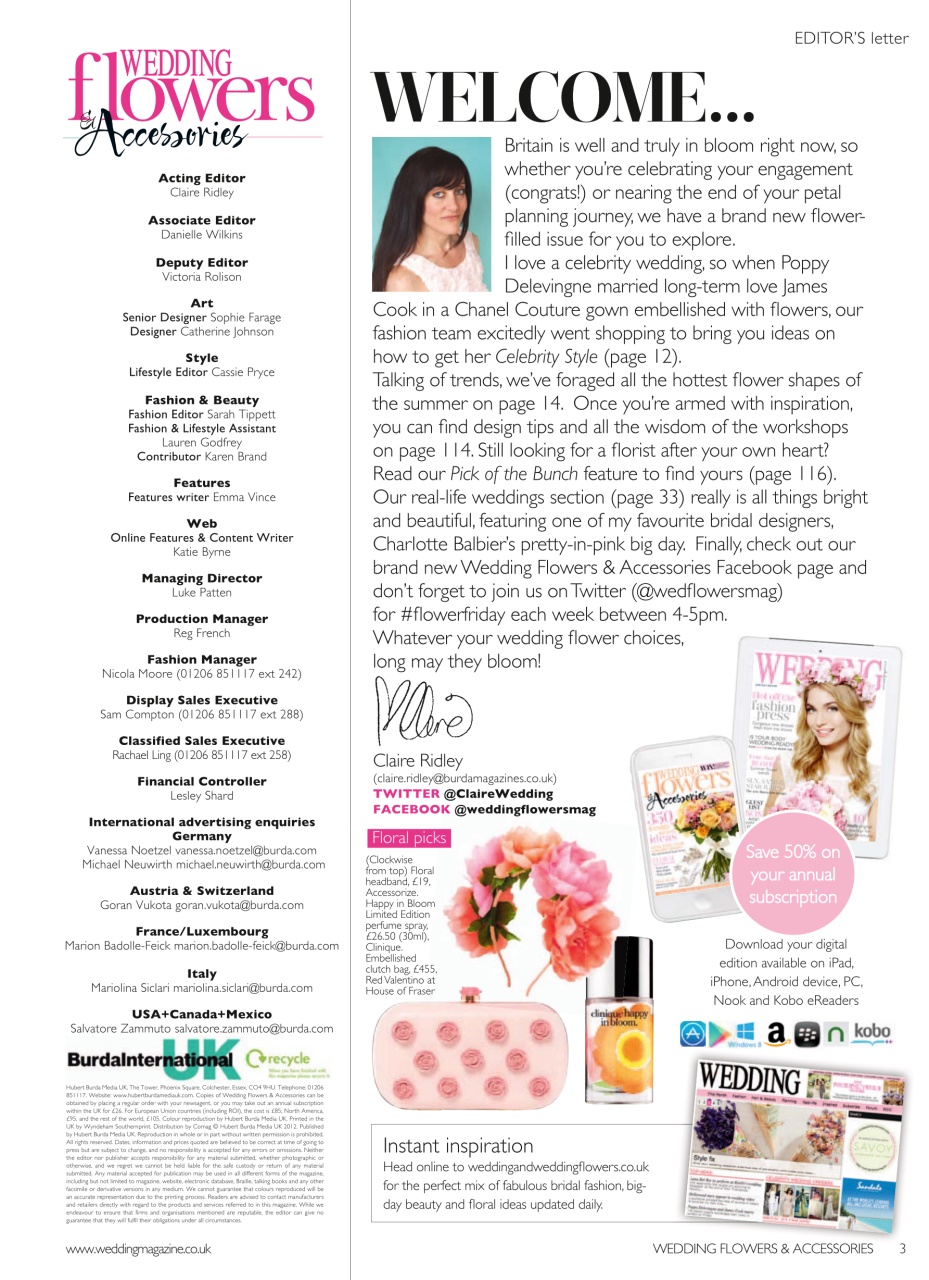 Wedding Flowers Magazine Preview Pages