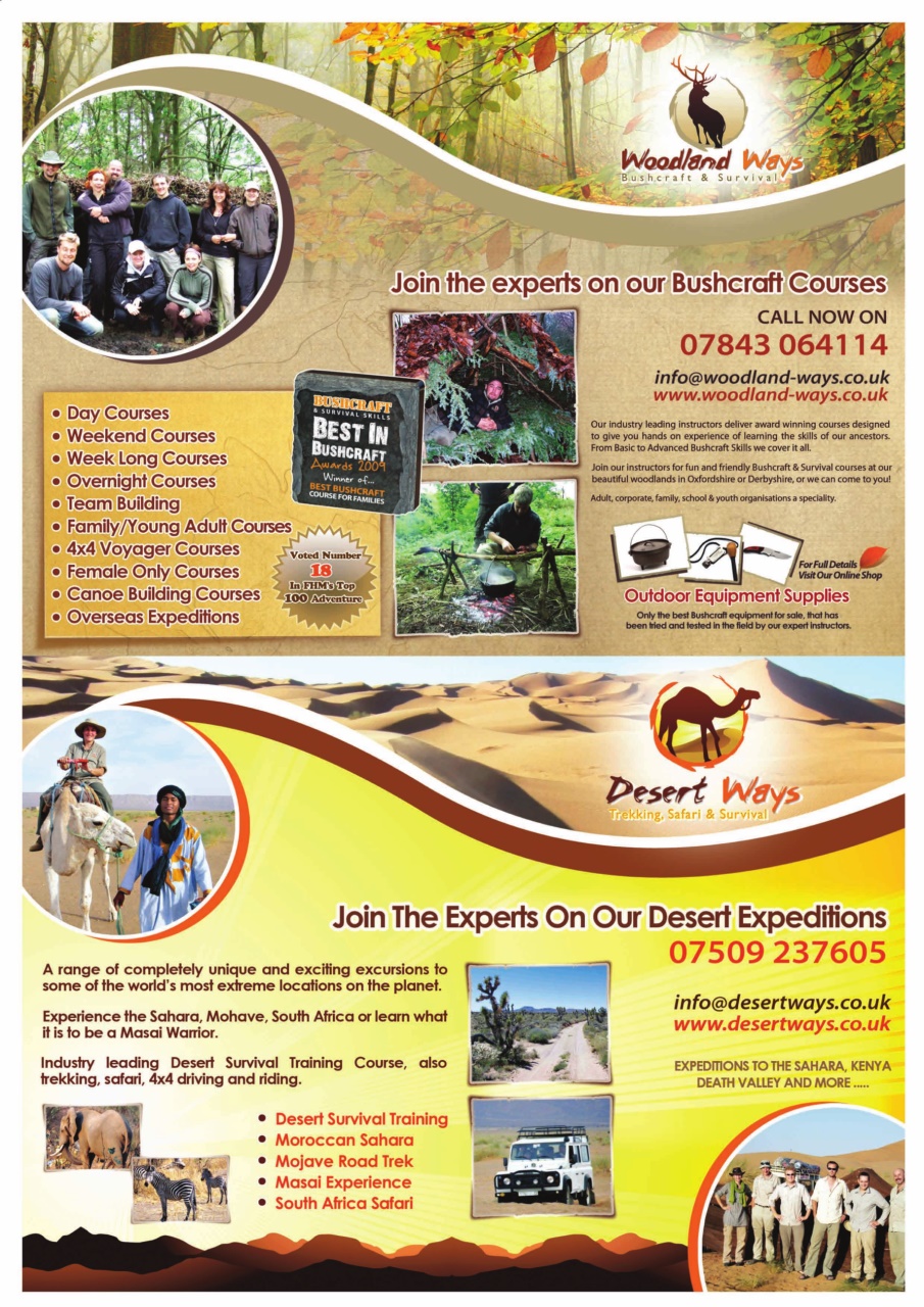 Bushcraft & Survival Skills Magazine Preview Pages