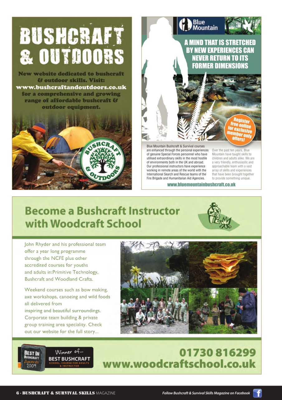 Bushcraft & Survival Skills Magazine Preview Pages