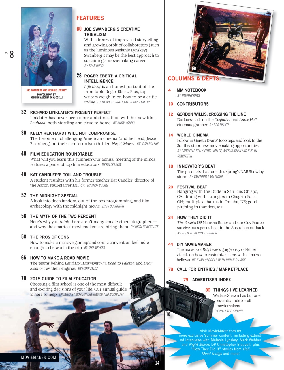 MovieMaker Magazine Preview Pages
