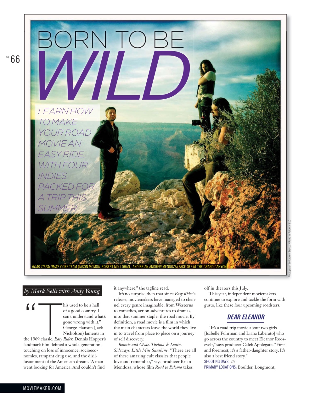 MovieMaker Magazine Preview Pages