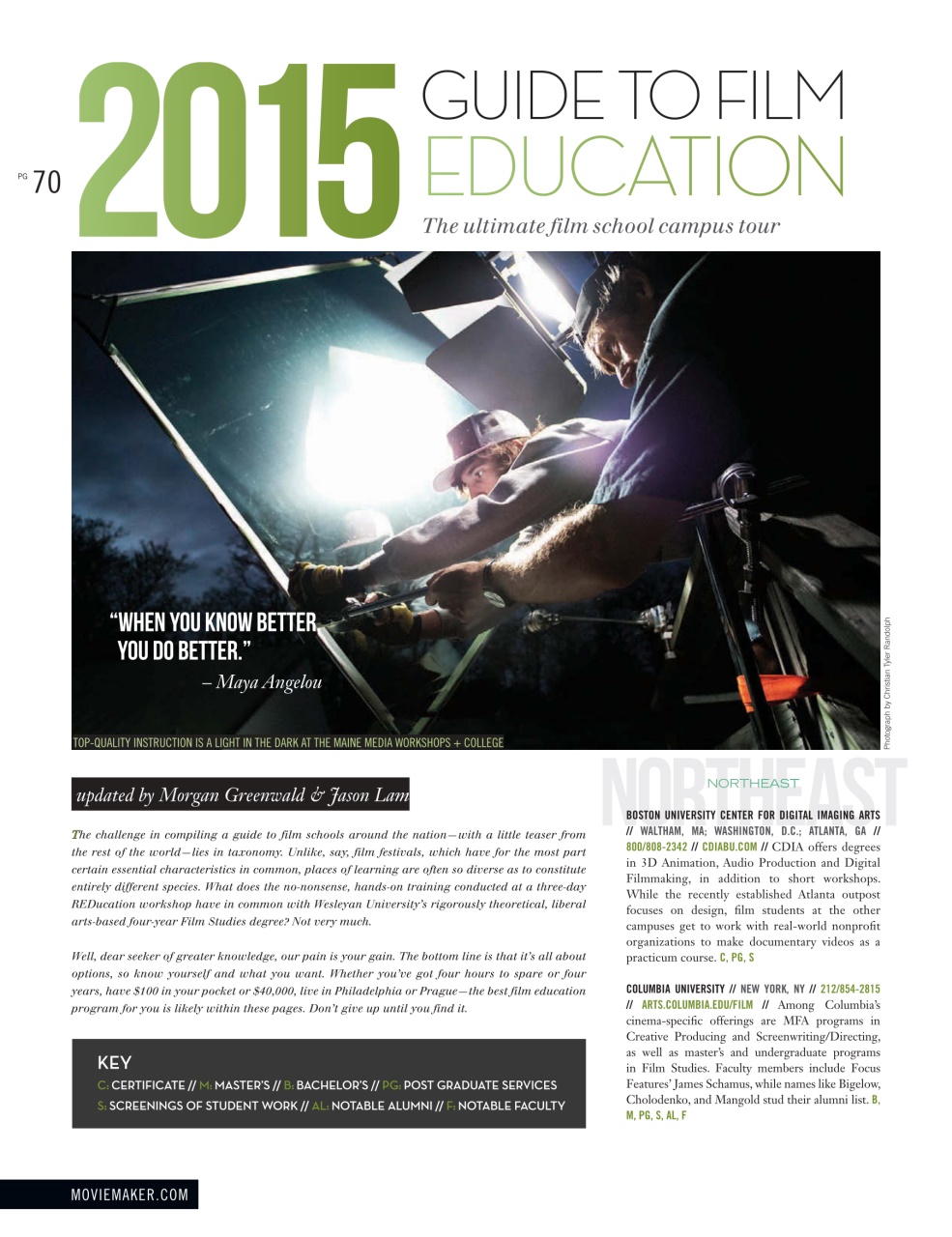 MovieMaker Magazine Preview Pages