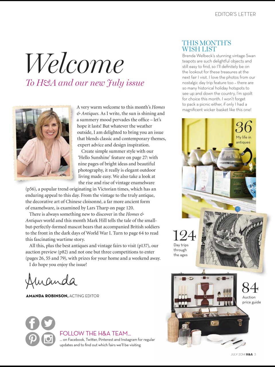 Homes & Antiques Magazine Preview Pages
