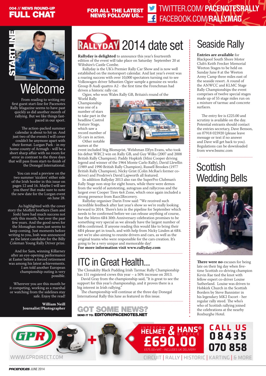 Pacenotes Rally magazine Preview Pages