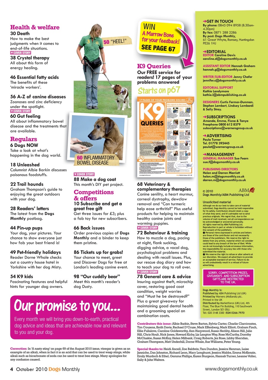 Dogs Monthly Preview Pages