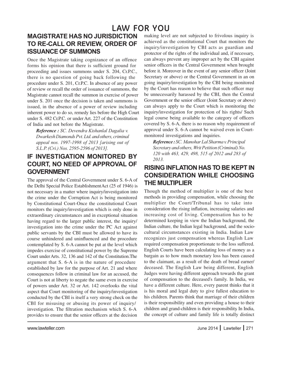 Lawteller – A Legal Awareness Magazine Preview Pages