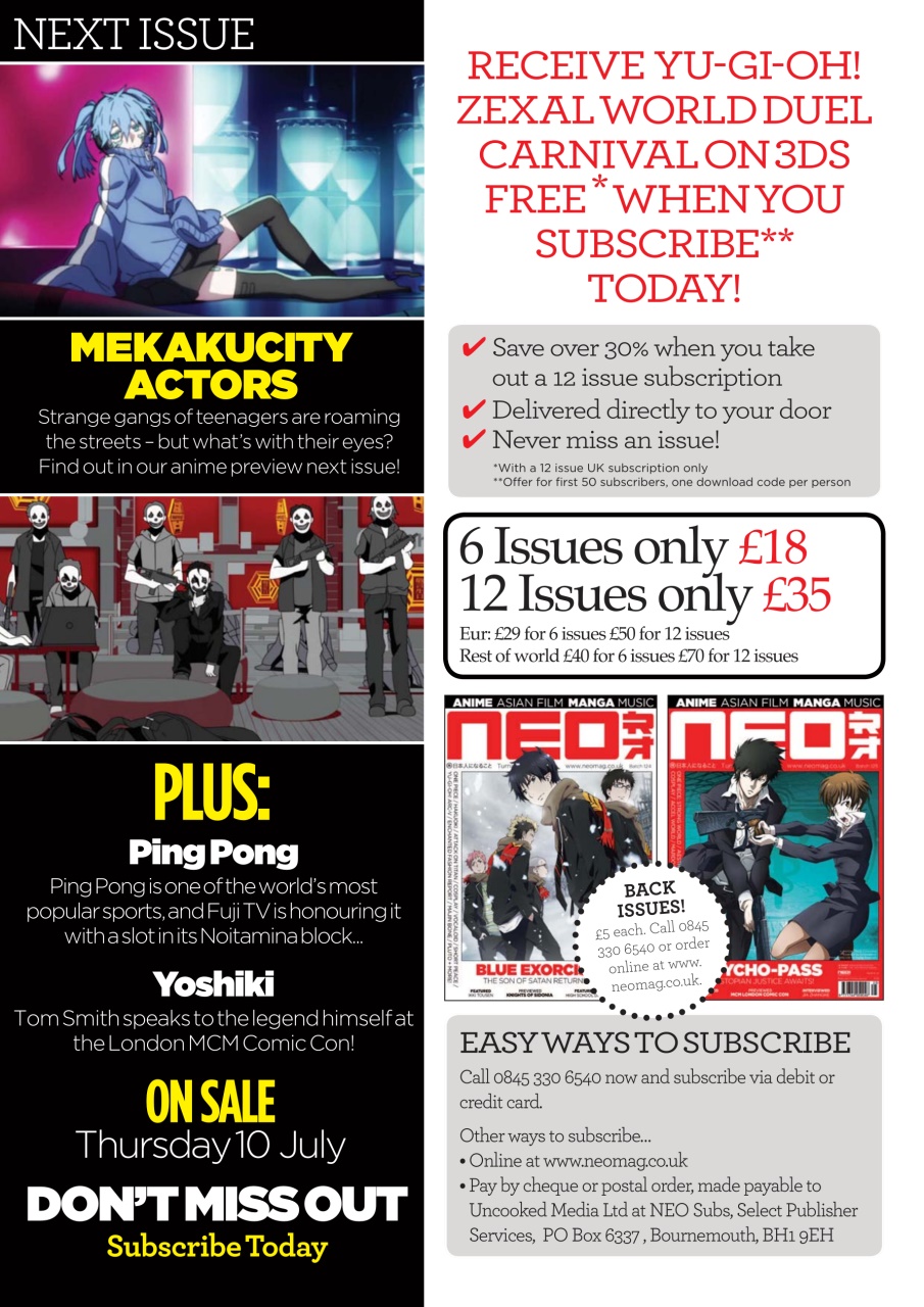 NEO Magazine Preview Pages