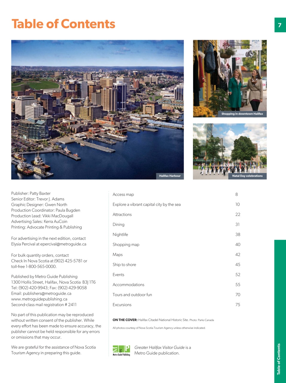 Greater Halifax Visitor Guide Preview Pages