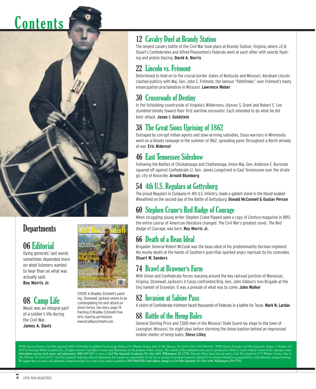 Civil War Quarterly Preview Pages
