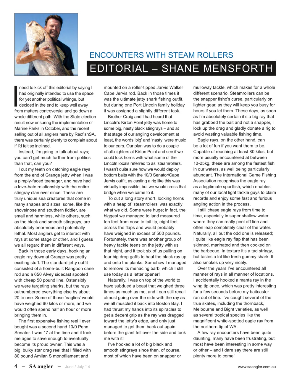 South Australian Angler Preview Pages
