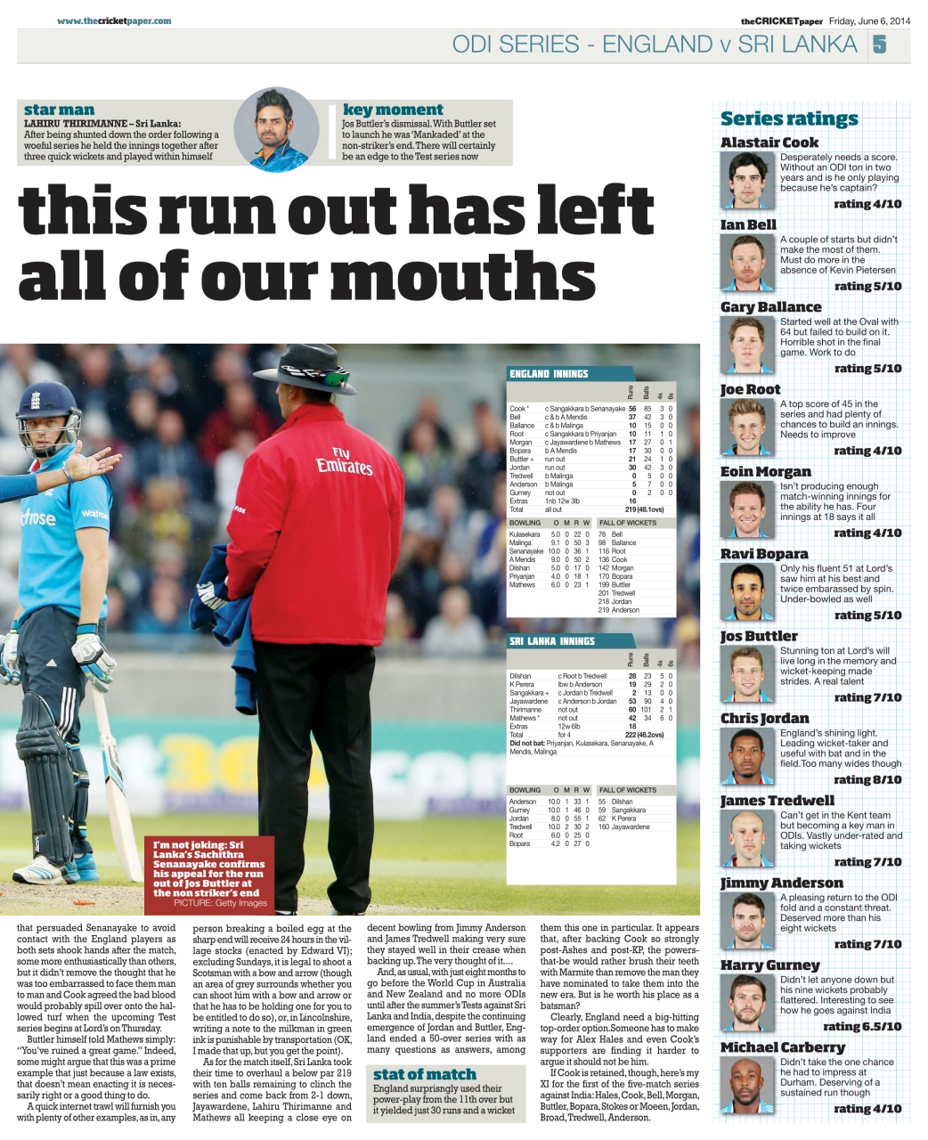The Cricket Paper Preview Pages