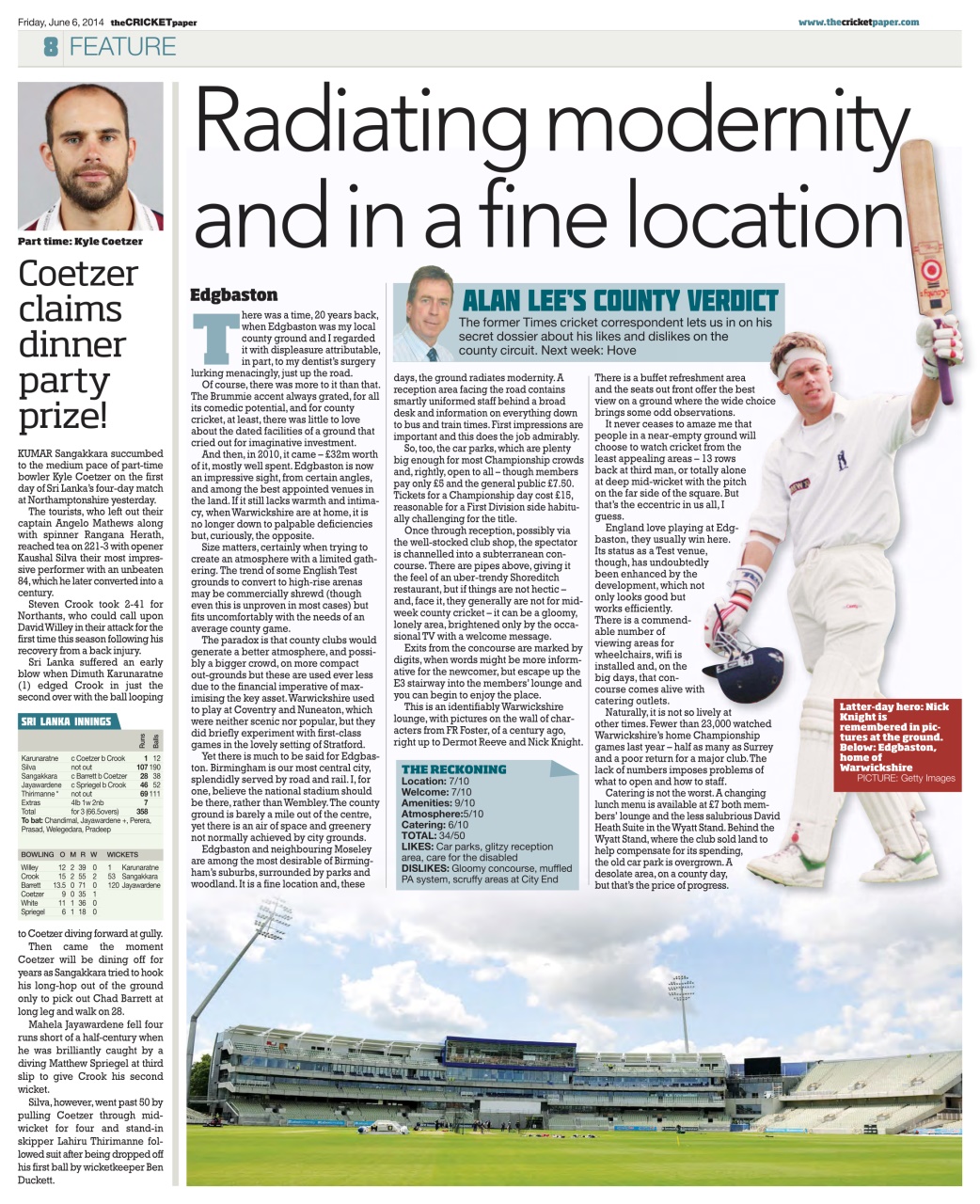 The Cricket Paper Preview Pages