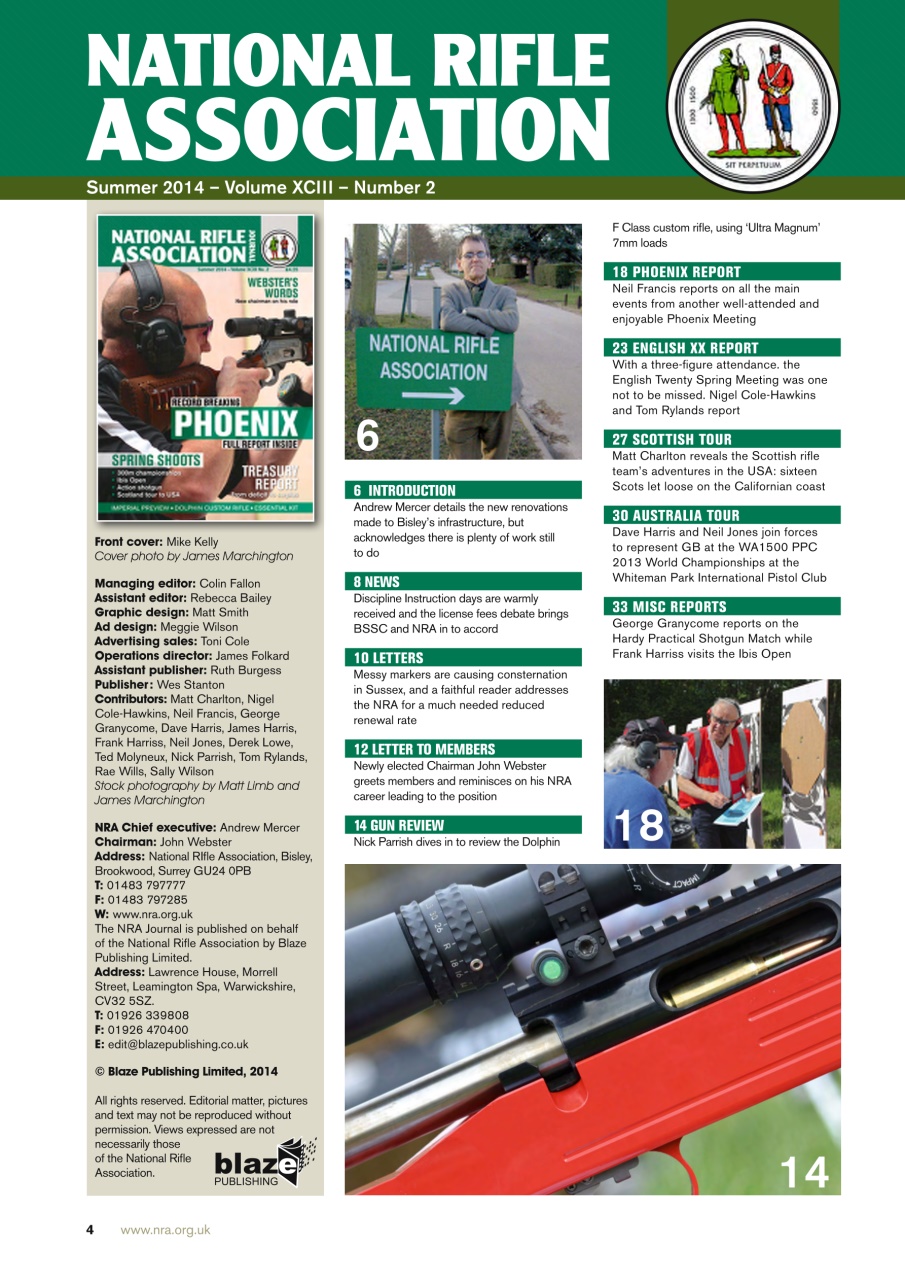 National Rifle Association Journal Preview Pages