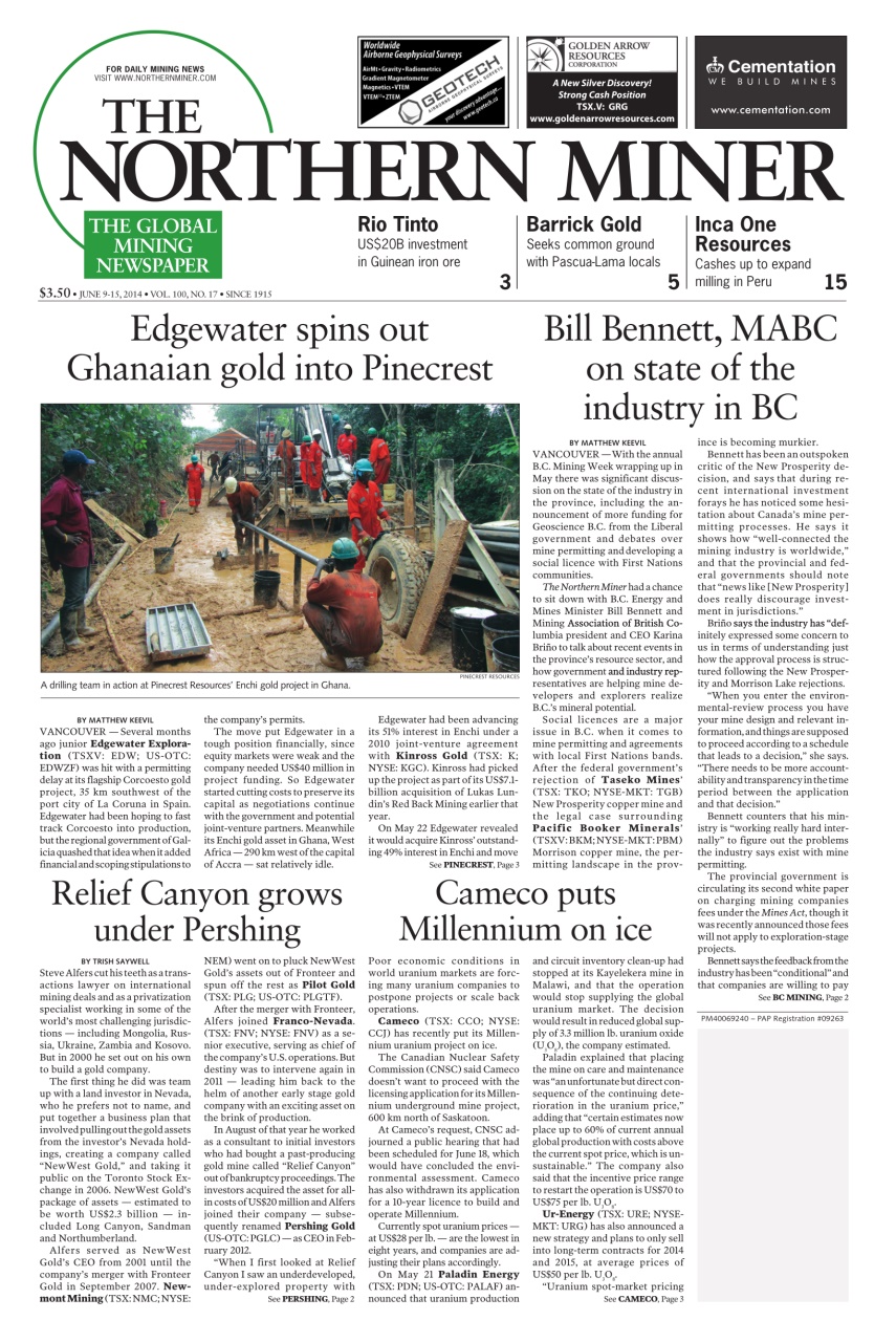 The Northern Miner Preview Pages