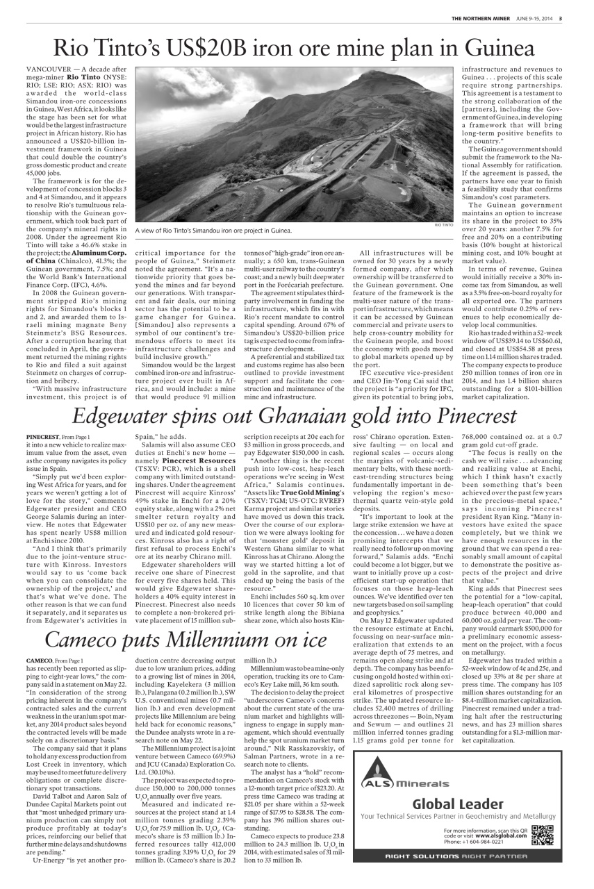 The Northern Miner Preview Pages