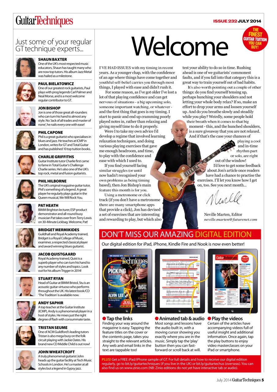 Guitar Techniques Preview Pages