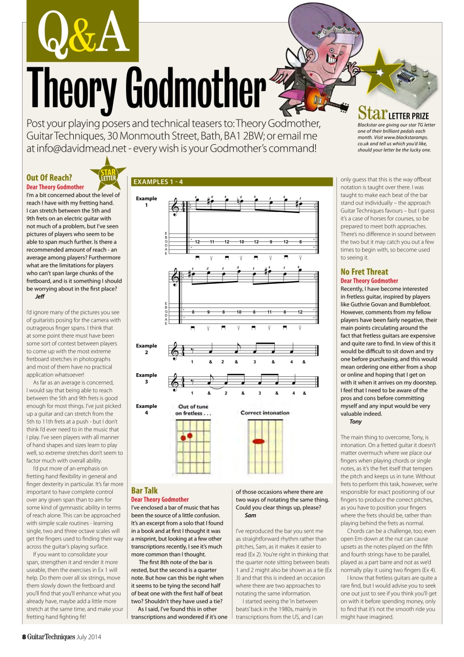 Guitar Techniques Preview Pages