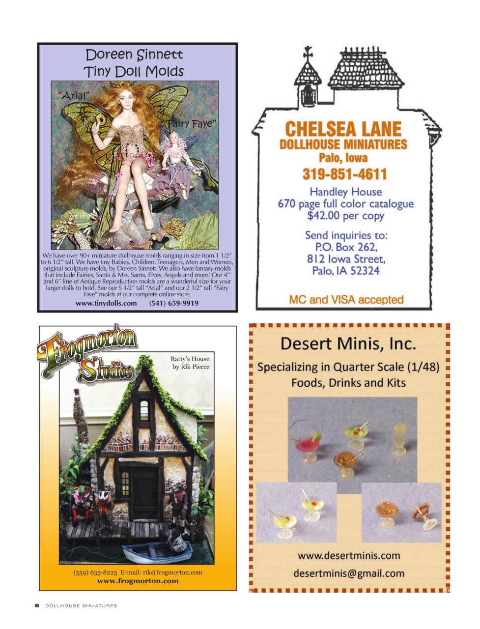 Dollhouse Miniatures Preview Pages