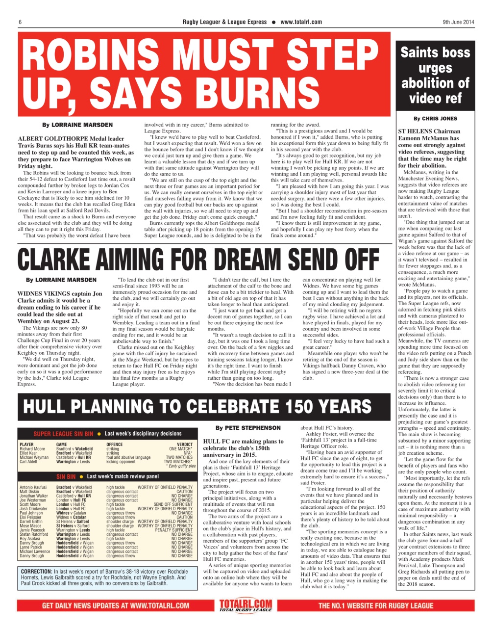 League Express Preview Pages