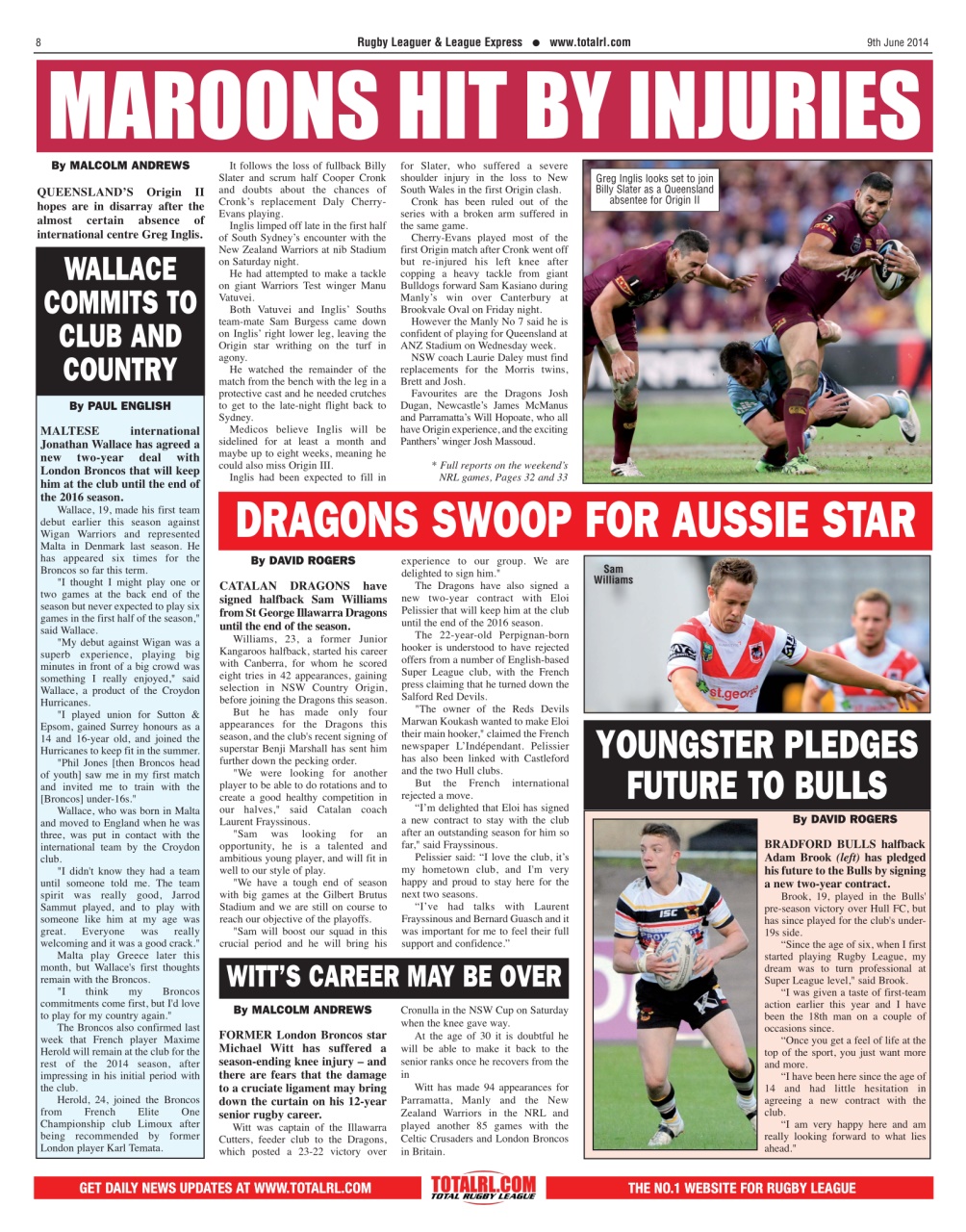 League Express Preview Pages