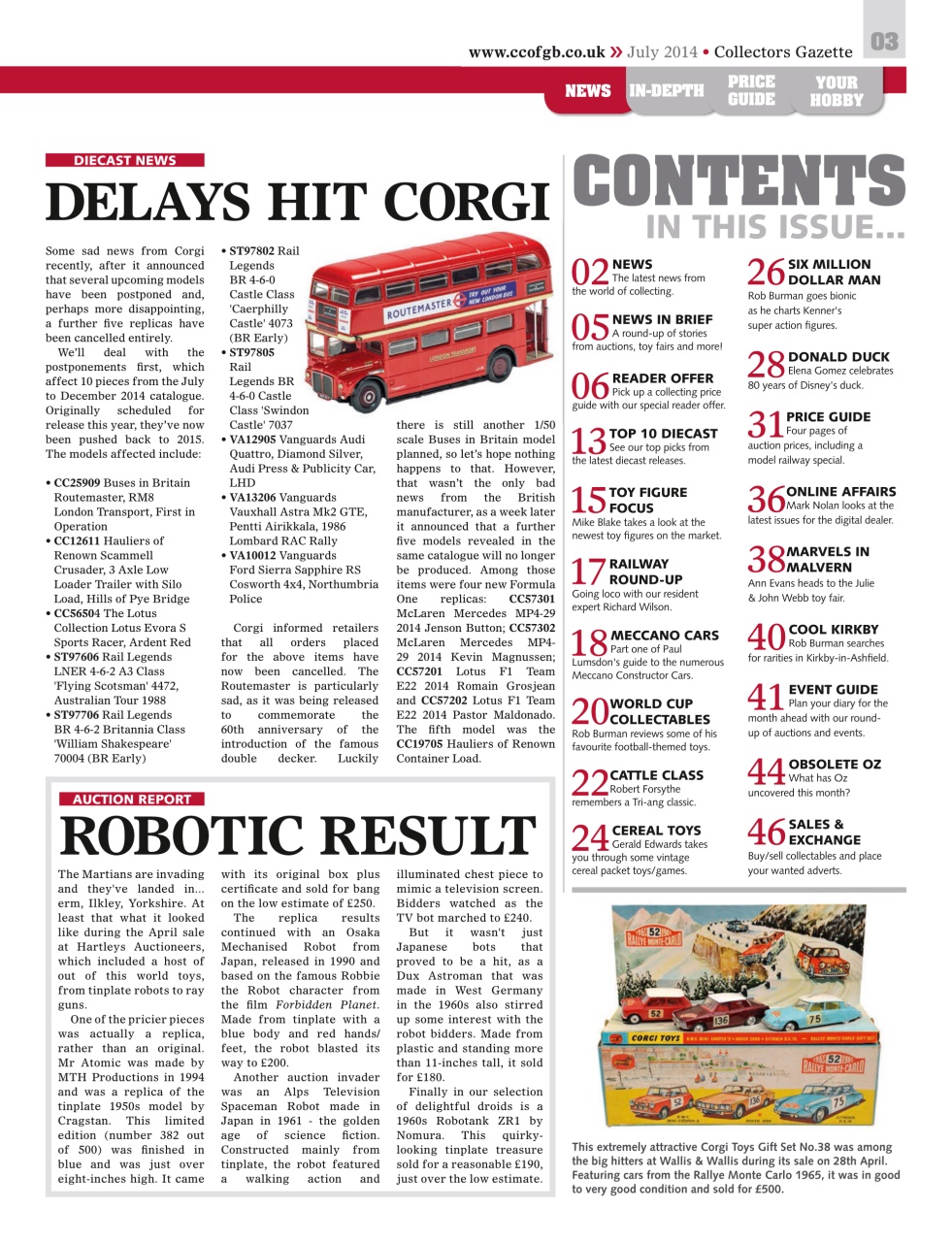 Collectors Gazette Preview Pages