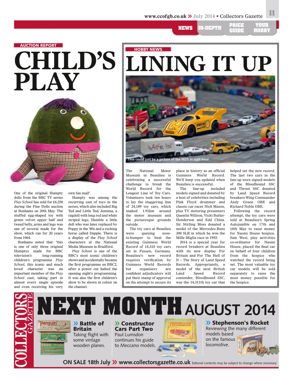 Collectors Gazette Preview Pages