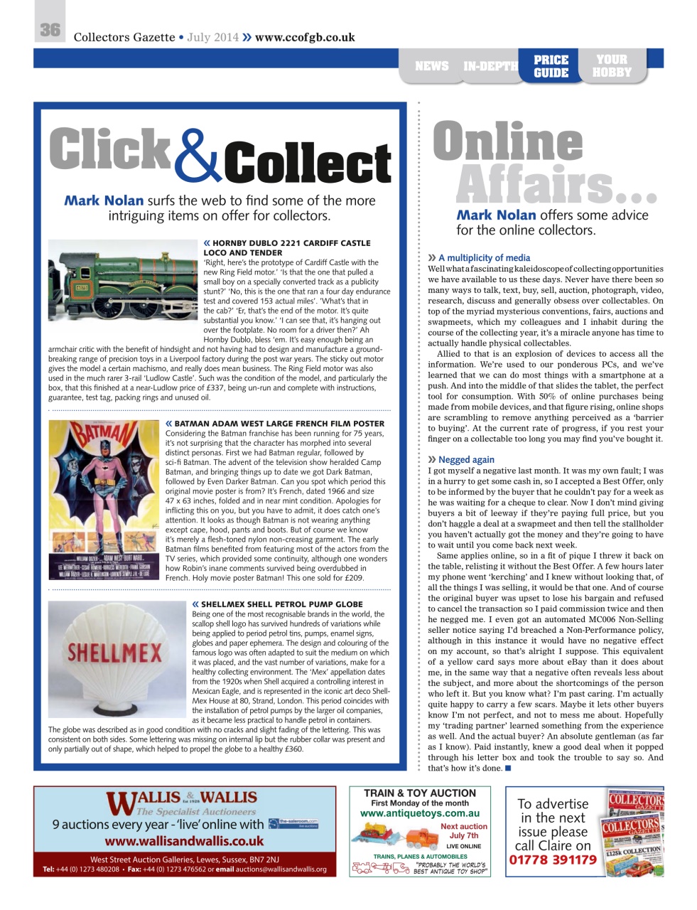 Collectors Gazette Preview Pages