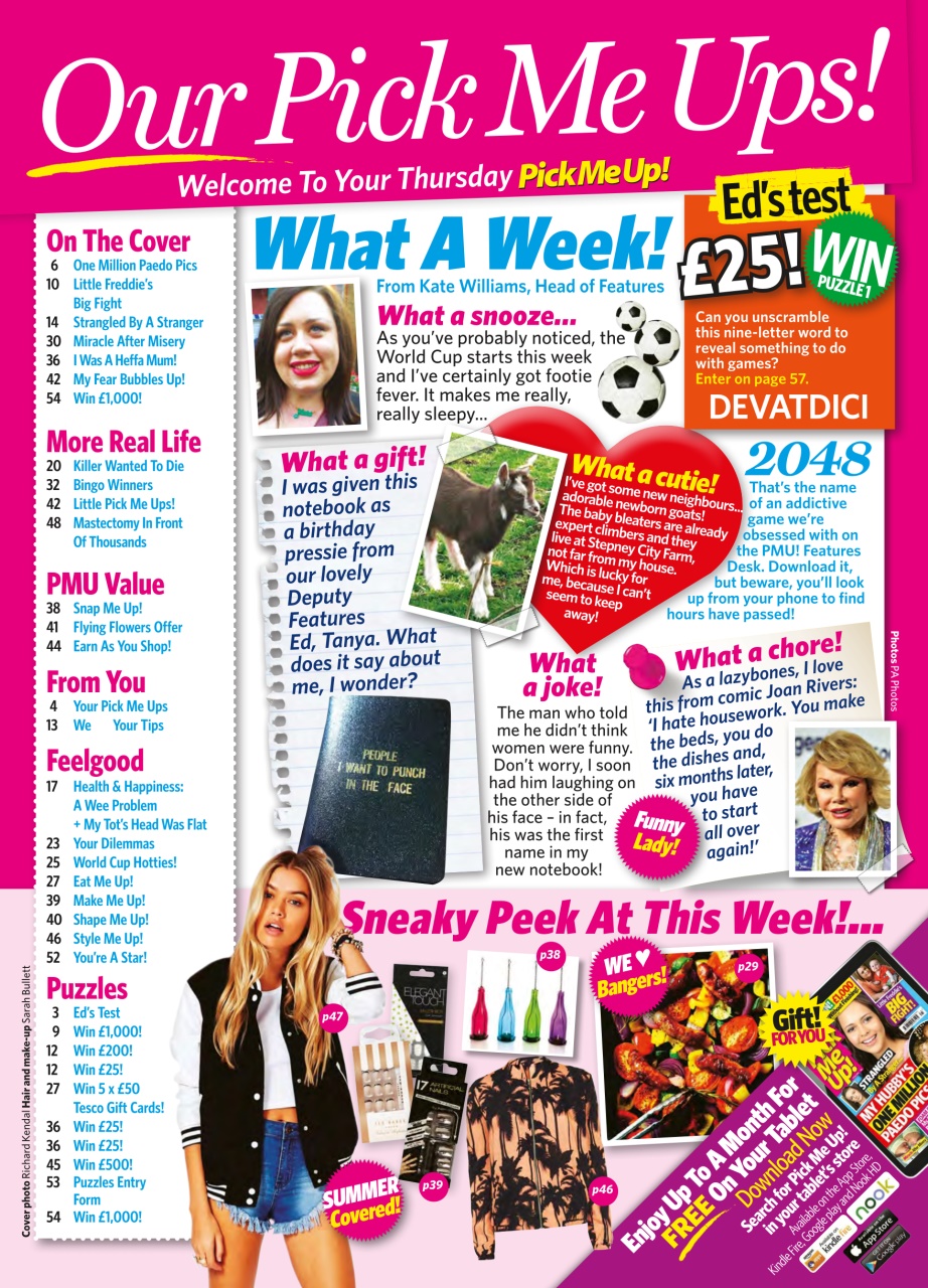 Pick Me Up Preview Pages