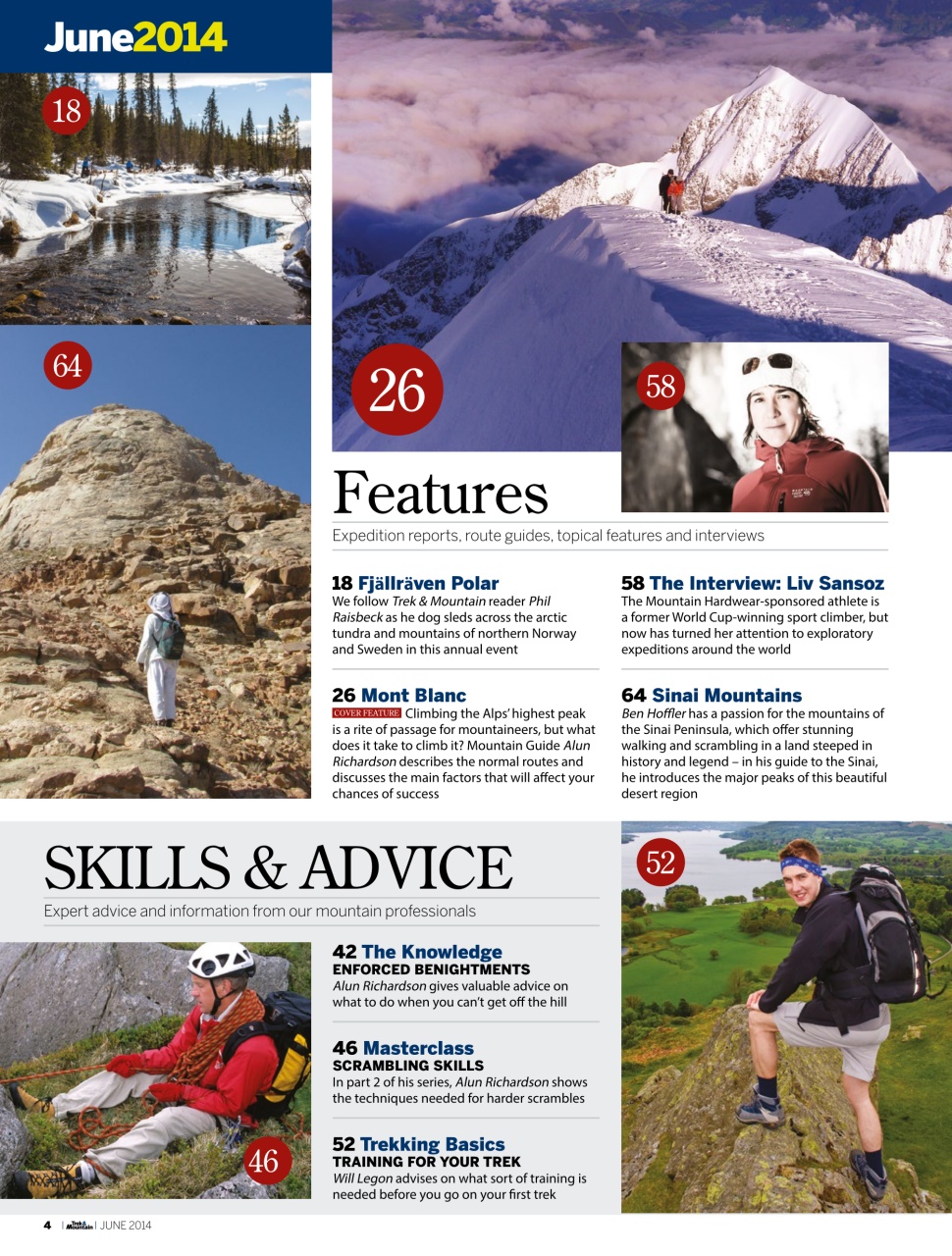 Trek & Mountain Magazine Preview Pages