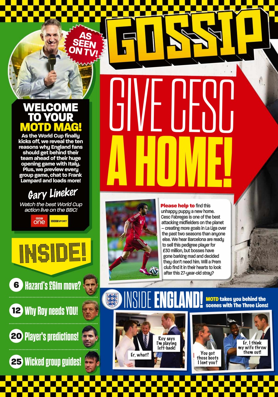 Match of the Day Preview Pages