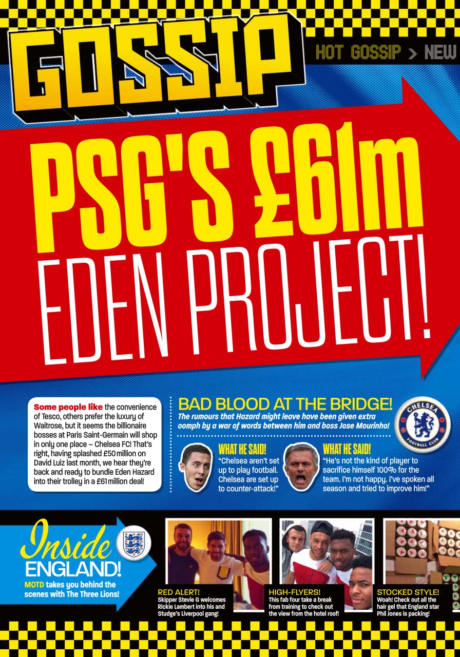 Match of the Day Preview Pages