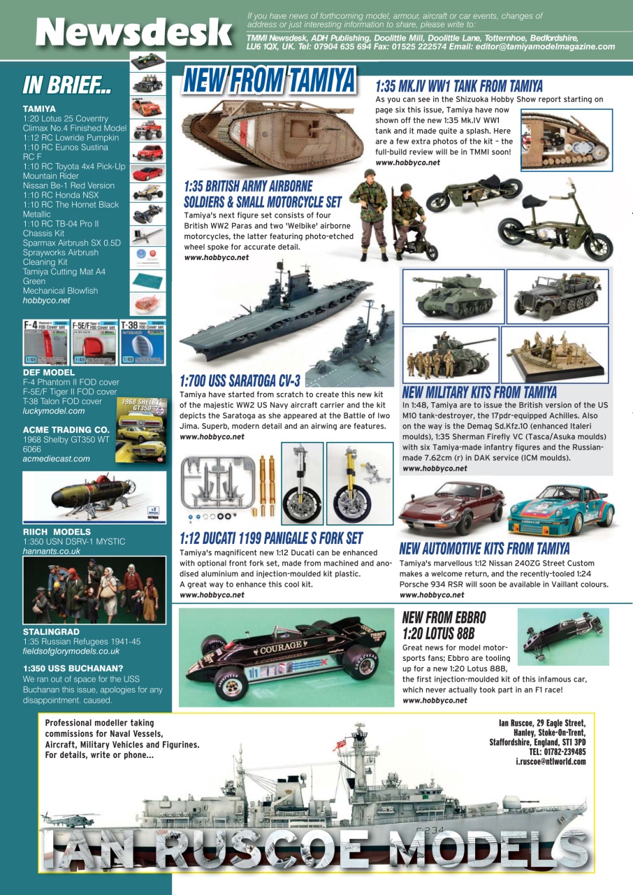 Tamiya Model Magazine Preview Pages